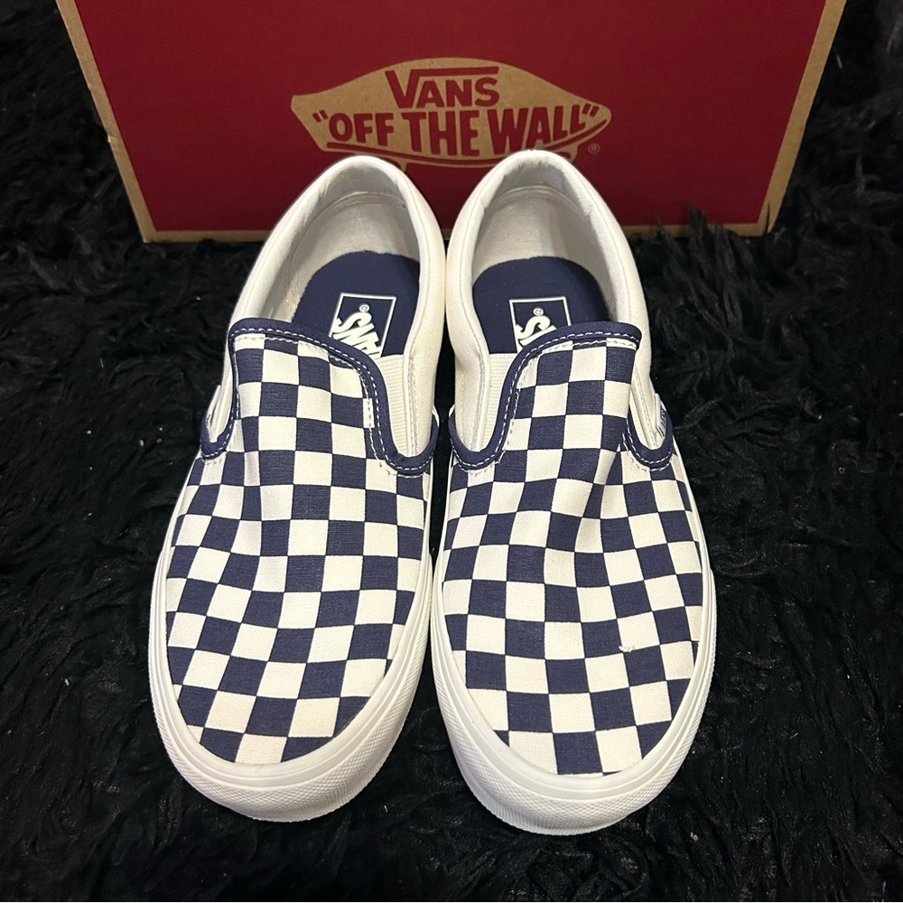 VANS off the wall checkerboard slip on shoes sneakers women’s 9 new in box - Picture 6 of 7